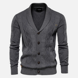 Cardigan Argyle Mistura Suave