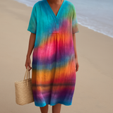 Tie-Dye haljina Ema u boji zalaska sunca