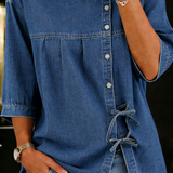 Long Vintage Denim Blouse Vera