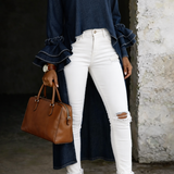 Vânia - Casual Denim Blouse