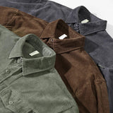 Textured corduroy shirt