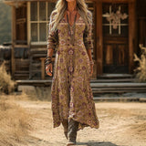Maria - Casual Haljina s Dugim Rukavima Vintage Stila