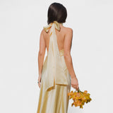 Satin Bow Dress - Martina