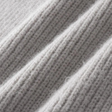 Knitted zip-up coat