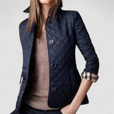 Puffy button-up coat