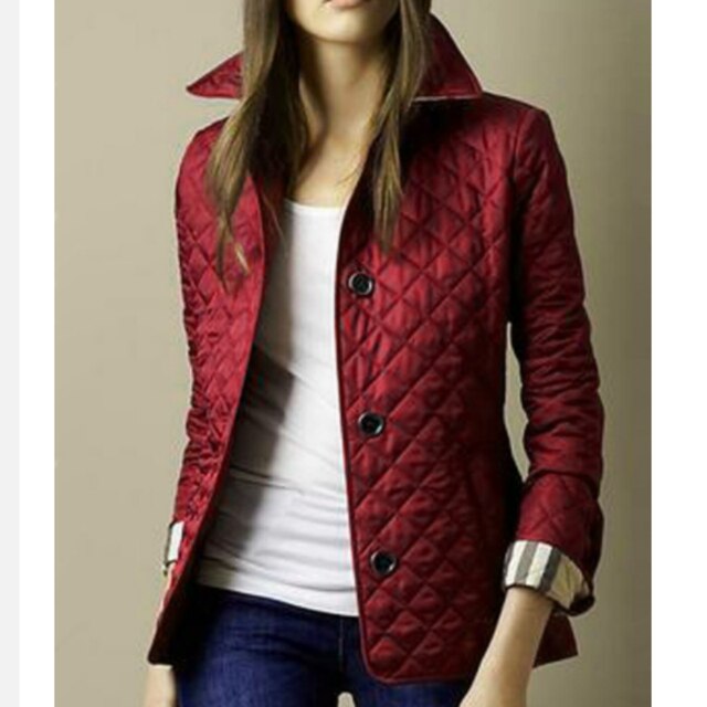 Puffy button-up coat
