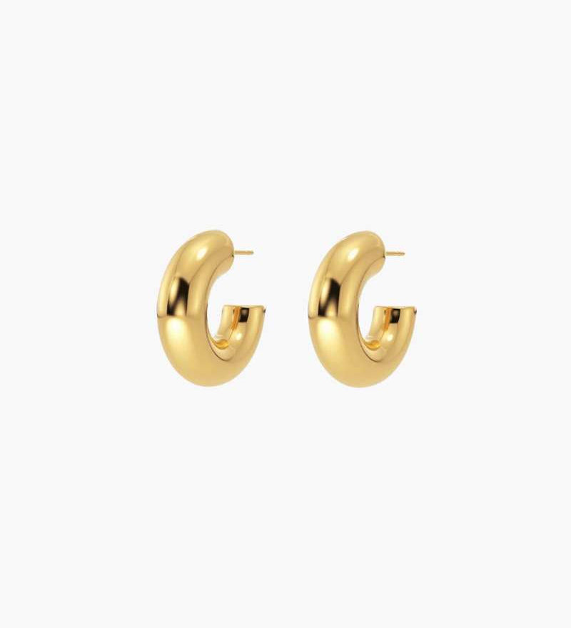 Chunky silver earrings