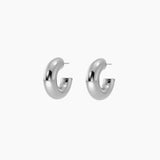 Chunky silver earrings