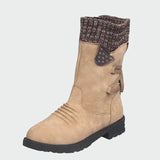 Suede boots in elegant style