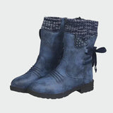 Suede boots in elegant style