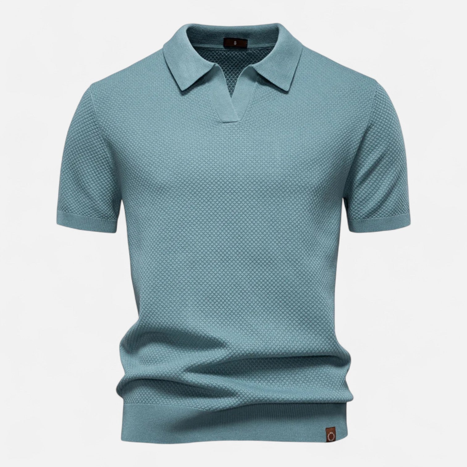 Polo majica od mrežastog materijala - crna