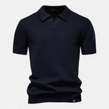 Mesh Polo Shirt - Black