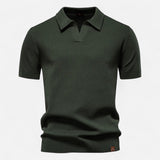 Mesh Polo Shirt - Black