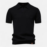 Mesh Polo Shirt - Black