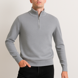 Knitted half-zip jumper