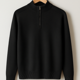 Knitted half-zip jumper