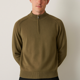 Knitted half-zip jumper