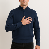 Knitted half-zip jumper