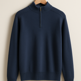 Knitted half-zip jumper