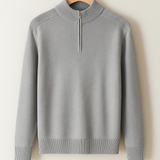 Knitted half-zip jumper