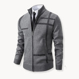 Full-zip knitted jacket
