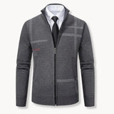 Full-zip knitted jacket