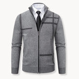 Full-zip knitted jacket