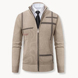 Full-zip knitted jacket
