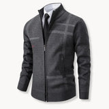 Full-zip knitted jacket