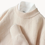 Jacquard knit sweater