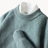 Jacquard knit sweater