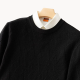 Jacquard knit sweater