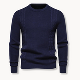 Jersey jumper with a patchwork design