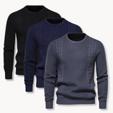 Jersey jumper with a patchwork design