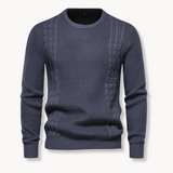 Jersey jumper with a patchwork design