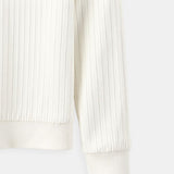 Long-sleeved knit sweater
