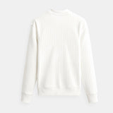 Long-sleeved knit sweater