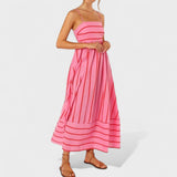 Isabel - Striped maxi dress
