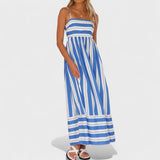 Isabel - Striped maxi dress