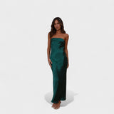 Satin Sleeveless Dress Carmen