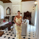 Julieta ruffled long dress
