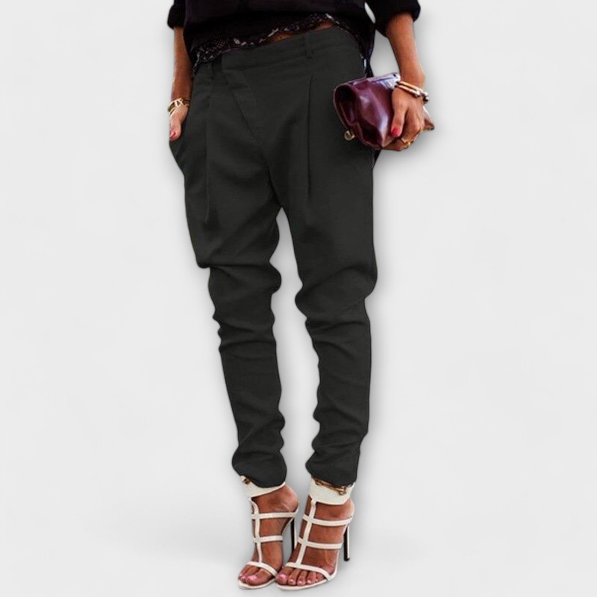 Mira high-waisted trousers