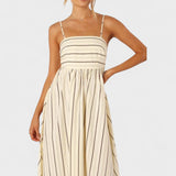 Isabel - Striped maxi dress