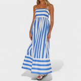 Isabel - Striped maxi dress