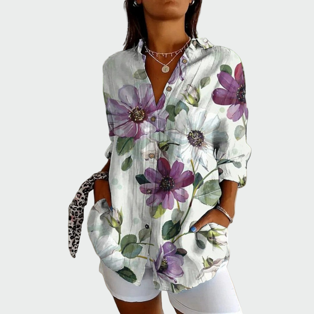 Modern floral shirt