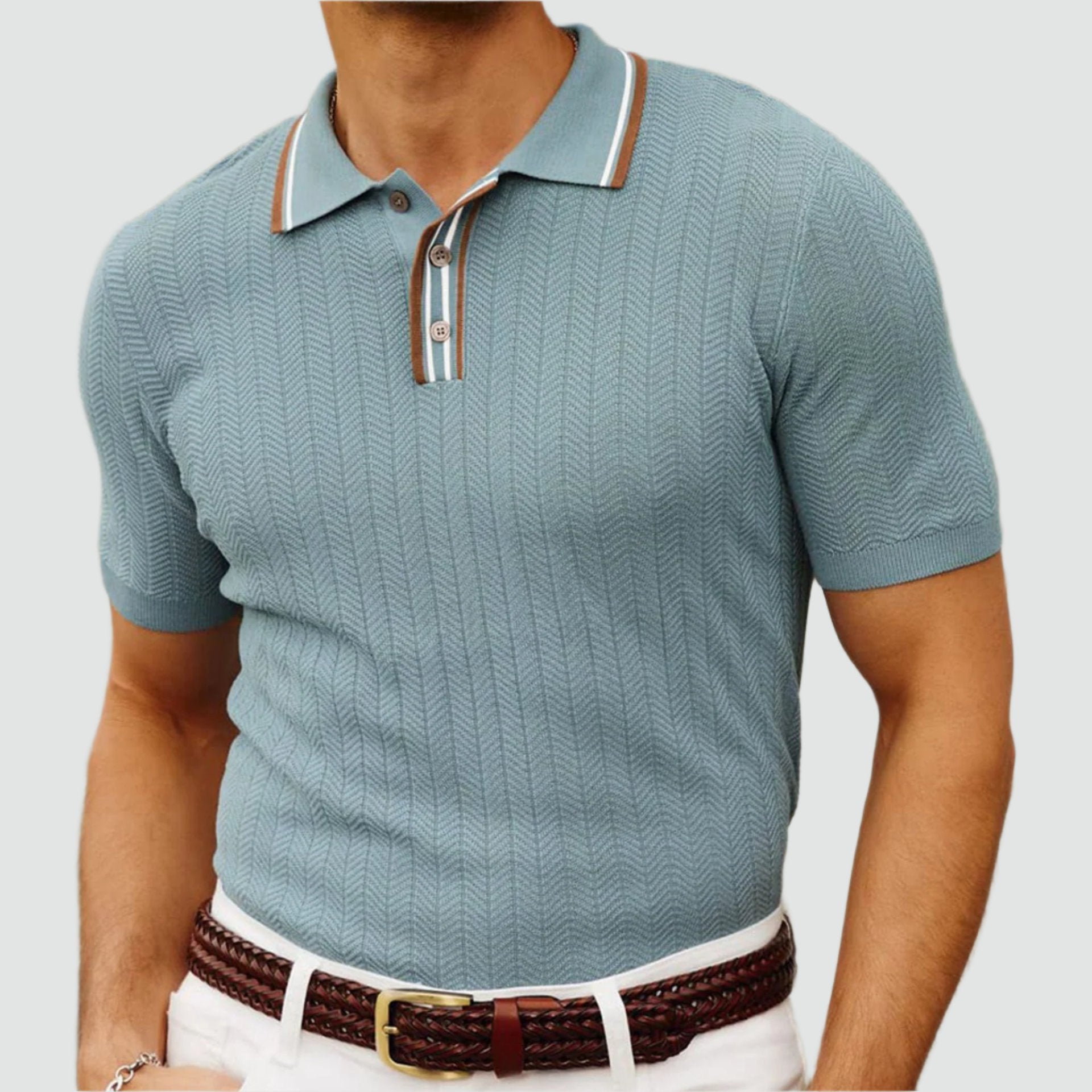 Daniel - High-quality knit polo shirt