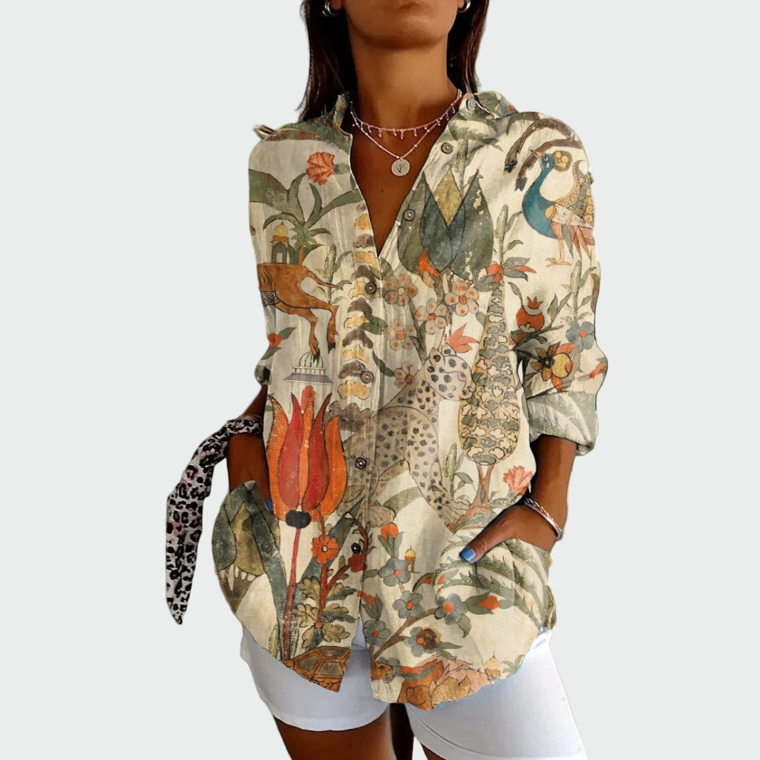 Modern floral shirt