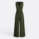 Leonor - Elegant sleeveless, wide-leg jumpsuit