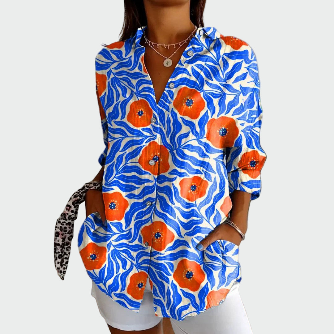 Modern floral shirt