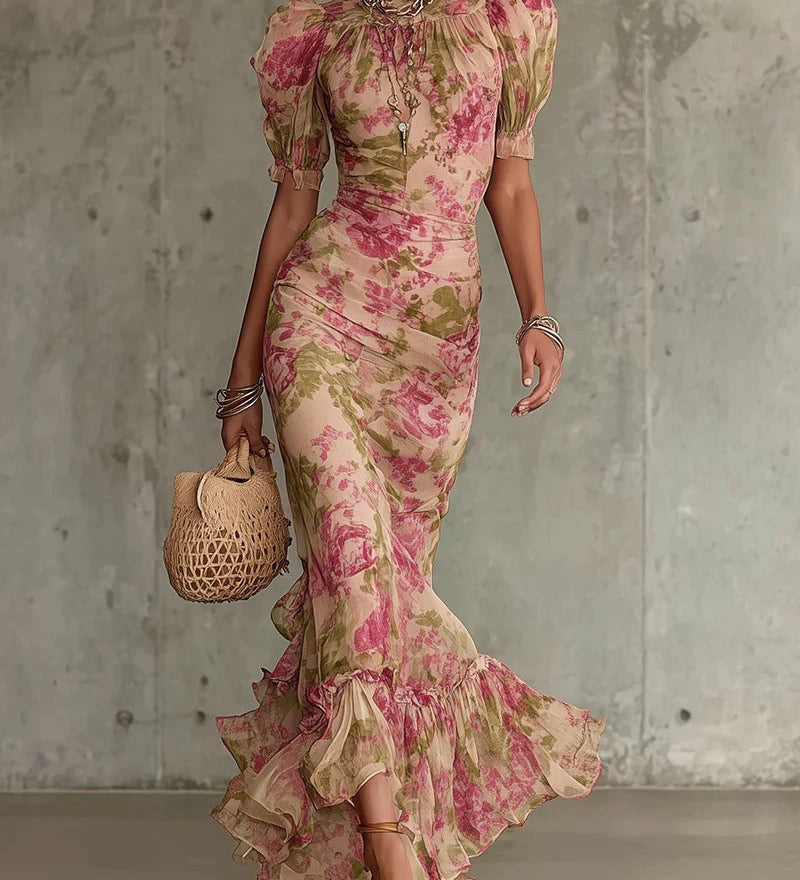 Long floral dress Lara